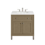 Chicago 30" Single Vanity, Walnut Whisper