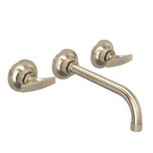 ROHL Graceline® Wall Mount Lavatory Faucet Trim In Satin Nickel