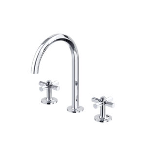 ROHL Modelle™ Widespread Lavatory Faucet With C-Spout In Polished Chrome