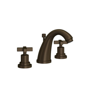ROHL Lombardia® Widespread Lavatory Faucet With C-Spout In Tuscan Brass