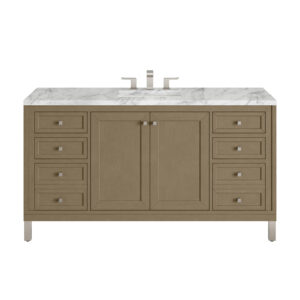 Chicago 60" Single Vanity, Walnut Whisper