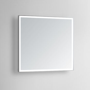 Vera 36x36 Lighted Bathroom Vanity Mirror  - Silver