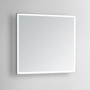Vera 40×40 Lighted Bathroom Vanity Mirror  – Silver