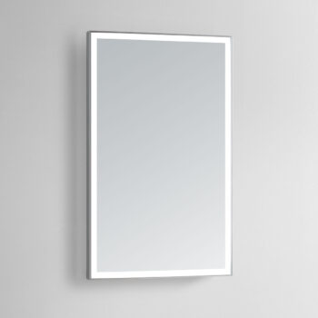 Vera 48x28 Lighted Bathroom Vanity Mirror  - Silver