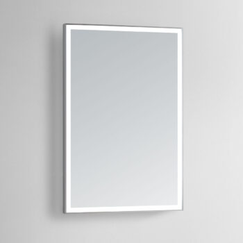 Vera 48x35 Lighted Bathroom Vanity Mirror  - Silver