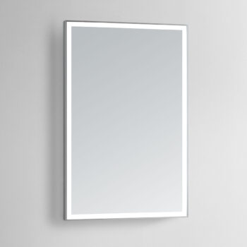 Vera 55x36 Lighted Bathroom Vanity Mirror  - Silver
