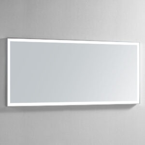 Vera 70×32 Lighted Bathroom Vanity Mirror  – Silver