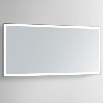 Vera 85x40 Lighted Bathroom Vanity Mirror  - Silver
