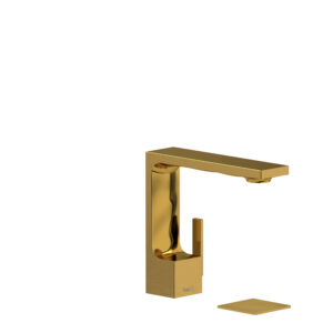 Riobel Reflet™ Single Handle Lavatory Faucet In Brushed Gold