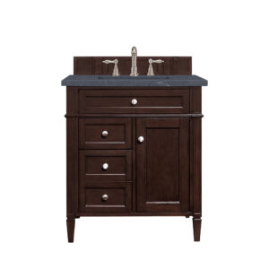 Brittany 30" Single Vanity, Burnished Mahogany