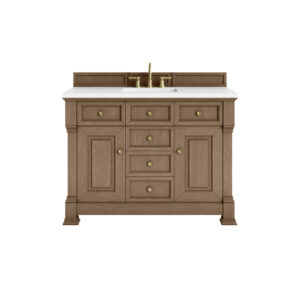Brookfield 48″ Single Vanity, Pecan