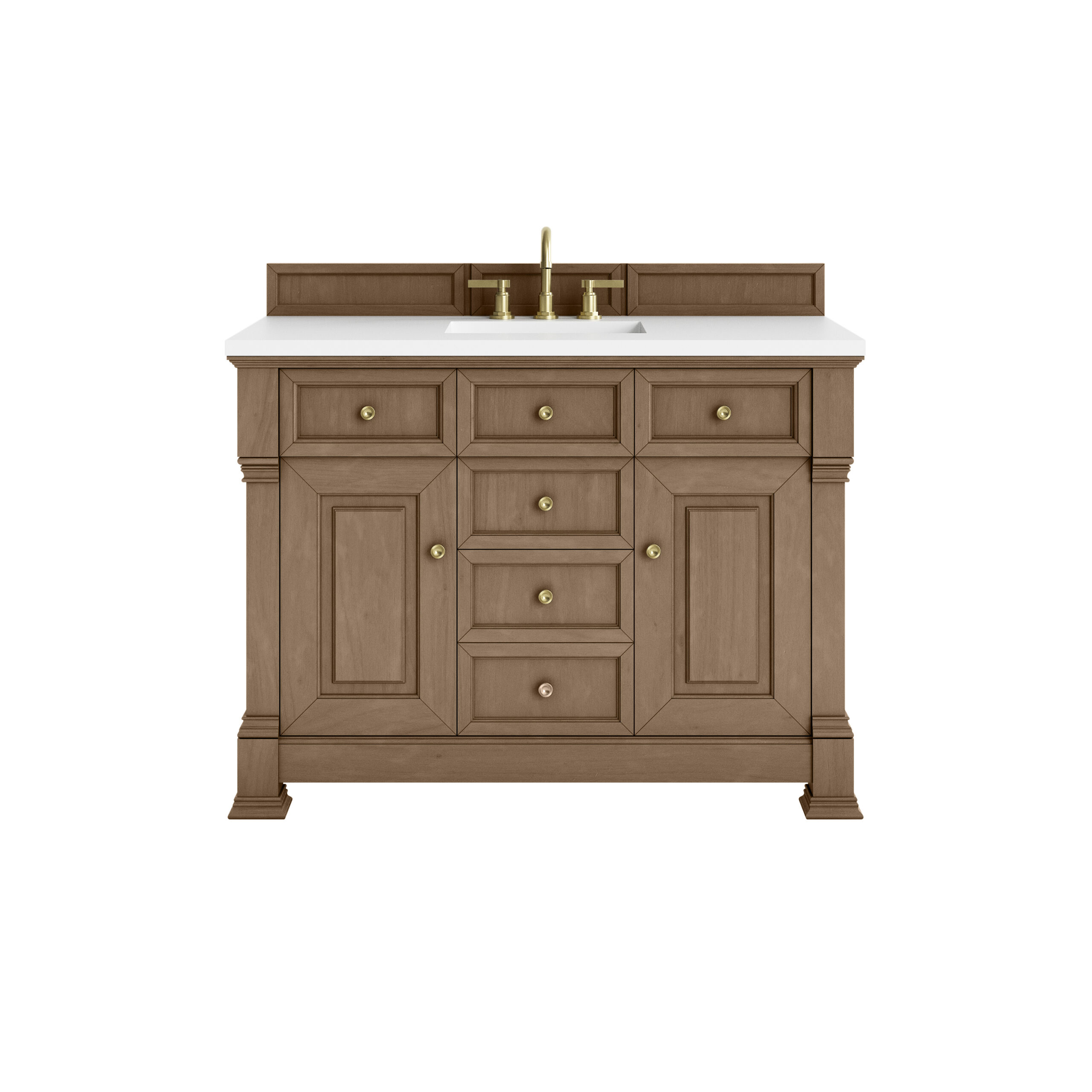 Brookfield 48" Single Vanity, Pecan