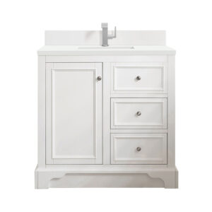 De Soto 36" Single Vanity, Bright White