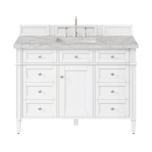 Brittany 48" Single Vanity, Bright White