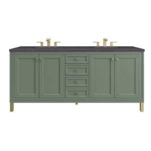 Chicago 72" Double Vanity, Smokey Celadon