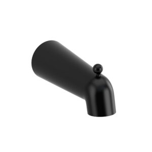 Riobel Wall Mount Tub Spout With Diverter In Black