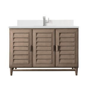 Portland 48" Single Vanity Whitewashed Walnut