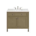 Chicago 36" Single Vanity, Walnut Whisper