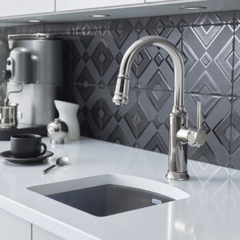 Blanco Diamond SILGRANIT 15" Dual Mount Bar Sink - Metallic Gray - Image 3