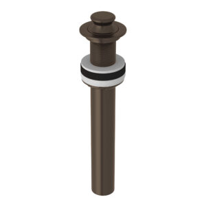 ROHL Lavatory Lift And Turn Drain Without Overflow In Tuscan Brass