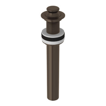 ROHL Lavatory Lift And Turn Drain Without Overflow In Tuscan Brass