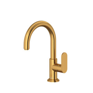 Riobel Arca™ Single Handle Lavatory Faucet In Brushed Gold