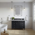 Brittany 48" Single Vanity, Black Onyx