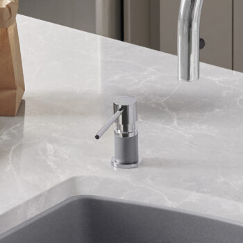 QM Delmar Series. 48" Adjustable Kit HF:  Mist (tile-in). Black Finish