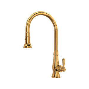 ROHL Patrizia™ Pull-Down Kitchen Faucet In Italian Brass
