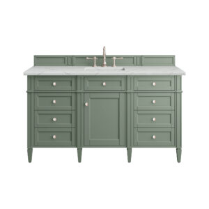 Brittany 60" Single Vanity, Smokey Celadon