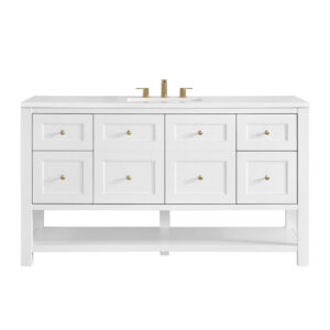 Breckenridge 60″ Single Vanity, Bright White