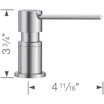 Blanco Lato Soap Dispenser - PVD Steel - Image 5
