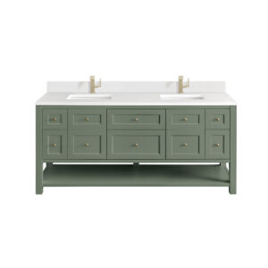 Breckenridge 72" Double Vanity, Smokey Celadon