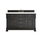 Brookfield 60" Single Vanity, Black Onyx