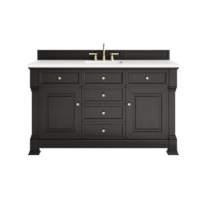 Brookfield 60″ Single Vanity, Black Onyx