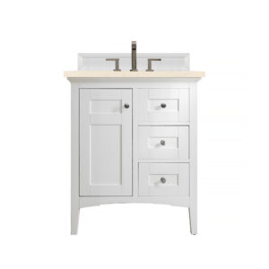 Palisades 30" Single Vanity, Bright White