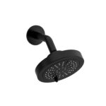 Riobel 6" 6-Function Showerhead With Arm In Black