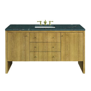 Hudson 60" Single Vanity, Light Natural Oak