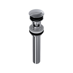 ROHL Lavatory Push Drain With Overflow In Polished Chrome