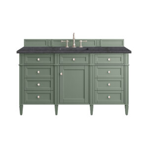 Brittany 60" Single Vanity, Smokey Celadon