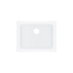 ROHL Allia™ 24″ Fireclay Single Bowl Undermount Kitchen Or Laundry Sink In White