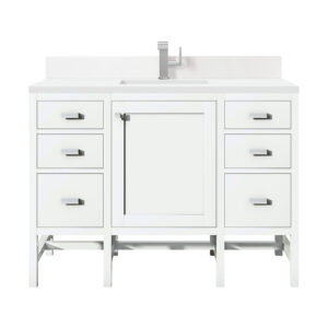 Addison 48" Single Vanity, Glossy White