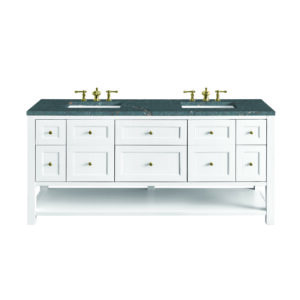 Breckenridge 72" Double Vanity, Bright White