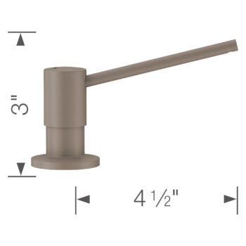 Blanco Torre Soap Dispenser - Truffle - Image 3