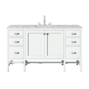 Addison 60" Single Vanity, Glossy White