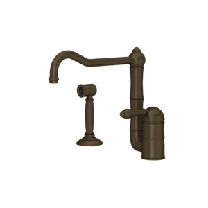 ROHL Acqui® Kitchen Faucet With Side Spray In Tuscan Brass