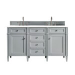 Brittany 60" Double Vanity, Urban Gray