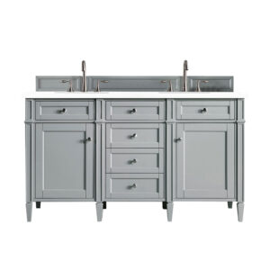 Brittany 60″ Double Vanity, Urban Gray