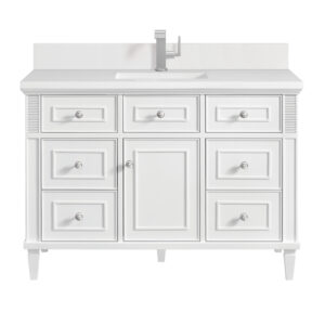 Lorelai 48" Single Vanity, Bright White
