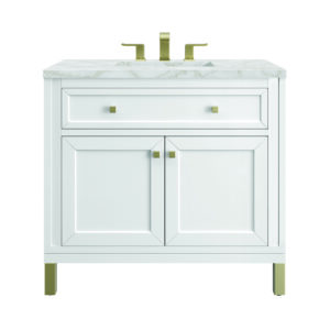 Chicago 36" Single Vanity, Glossy White